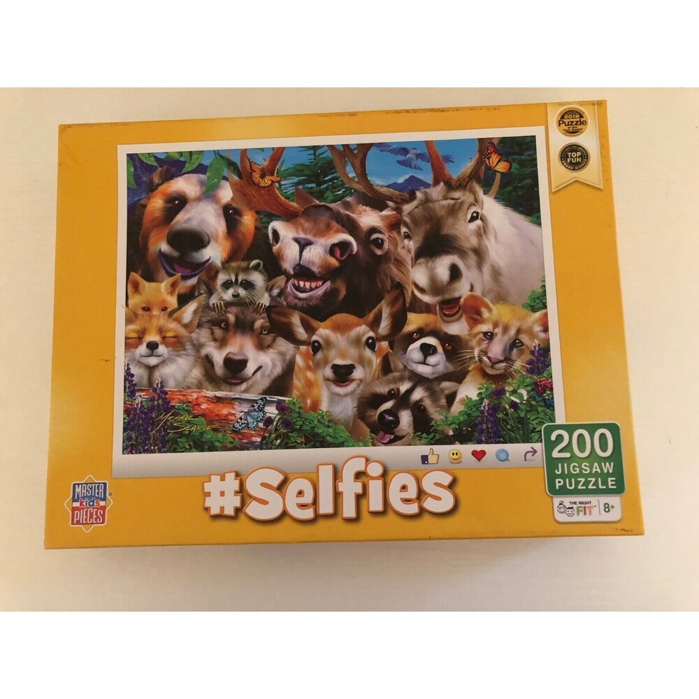 Selfies: Woodland Wackiness Animals‎ Puzzle (200pc)